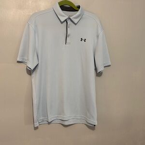 Under Armour Pale Blue Short Sleeve Golf Polo